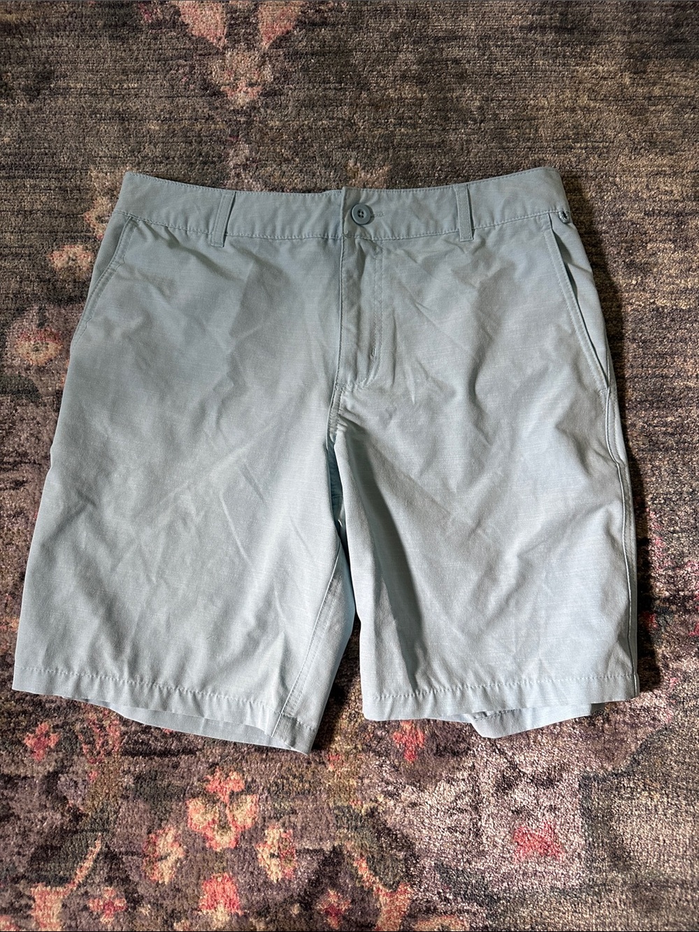 Goodfellow & Co Light Aqua Blue Hybrid Athletic Chino Shorts Waist 32 Like New!